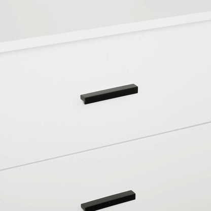 Genoa Modern 2-Piece Freestanding Wardrobe - White