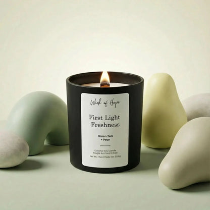 Bougie Fraîcheur Aube | Thé vert + Poire