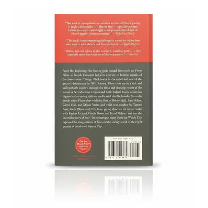 CŒUR DES BLACKHAWKS, LIVRE BROCHÉ SIGNÉ PAR PIERRE PILOTE - MÉMOIRES DE HOCKEY AUTOGRAPHÉES 9 X 6 POUCES - SOUVENIRS DE LA LÉGENDE DU HOCKEY DE CHICAGO À COLLECTIONNER