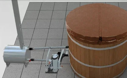 Fluid Float Colonial Cedar Hot Tub