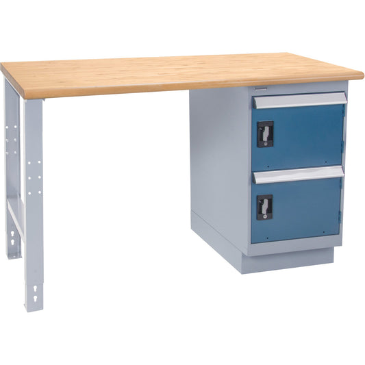 Établi industriel robuste, capacité de 450 kg, 152,4 cm L x 61 cm P, 86,4 cm H
