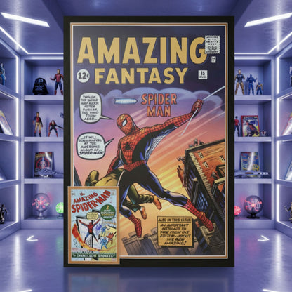 Stan Lee Signed Spider-Man First Appearance Framed Marvel