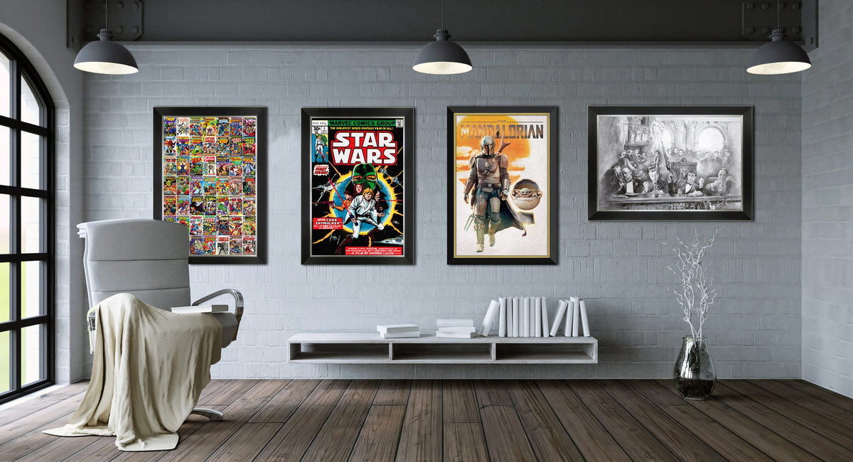 Marvel & DC Superheroes Lunch on a Skyscraper Framed Poster