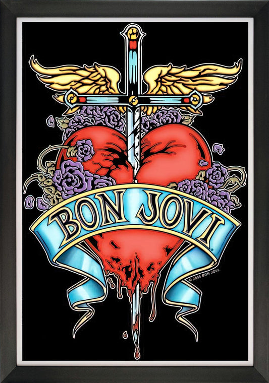 BON JOVI - BAD MEDICINE - REPRODUCTION D'ART ENCADRÉE (85,09 CM X 59,69 CM)