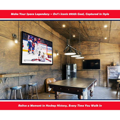 Alexander Ovechkin Goal #895 Capitals Framed Print (31.5x22.5)