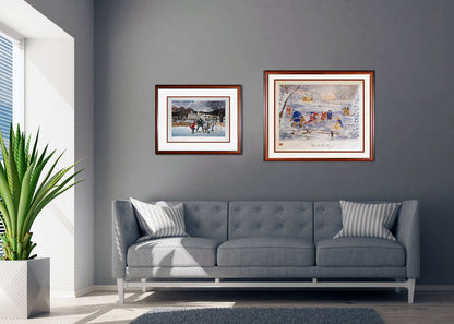 QUAND NOUS AVIONS SIX ANS, BOWER & CHEEVERS, TORONTO, BOSTON, ENCADRÉ (40 CM X 35 CM)