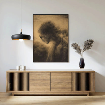 Franz Stamkart - Contemplation | Célèbre art symboliste surréaliste | Disponible encadré ou non encadré