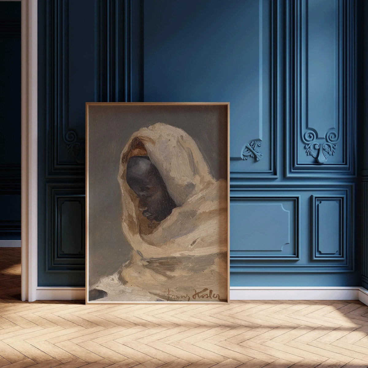 Franz Xaver Kosler - A Bedouin Man | Famous Orientalist Art (available handframed or unframed)