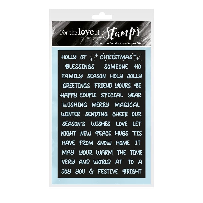 Pour l'amour des timbres - Vœux de Noël Sentiment Strips