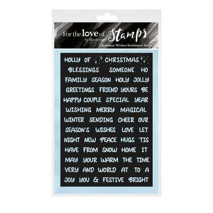 Pour l'amour des timbres - Vœux de Noël Sentiment Strips