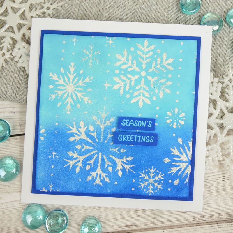 Pour l'amour des timbres - Vœux de Noël Sentiment Strips