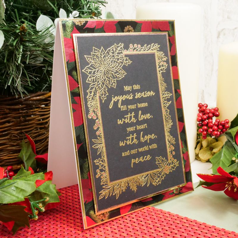 Pour l'amour des timbres - Jolis cadres de poinsettia