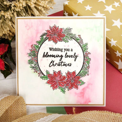 Pour l'amour des timbres - Jolis cadres de poinsettia