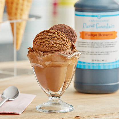 Fontaine de saveur chocolat Fudge Brownie - 4 oz. - 32 oz. - Saveurs pour crème glacée et boissons - LorAnn Oils - Distribution canadienne - Livraison gratuite au Canada pour les commandes de plus de 199 CAD