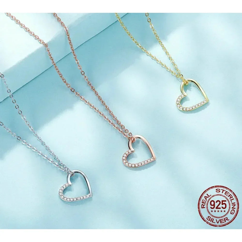 Collier à Chaîne en Argent Sterling 925 Véritable pour Femme - Bijoux Fins 46 cm