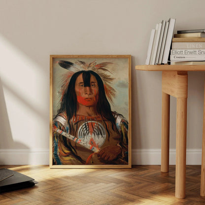 George Catlin - Blood Leader Stu-mick-o-s√∫cks | Famous Native American Aboriginal First Nations Art