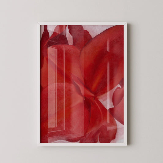 Georgia O'Keeffe: Red Cannas Giclee Art Print (Handframed or Unframed)