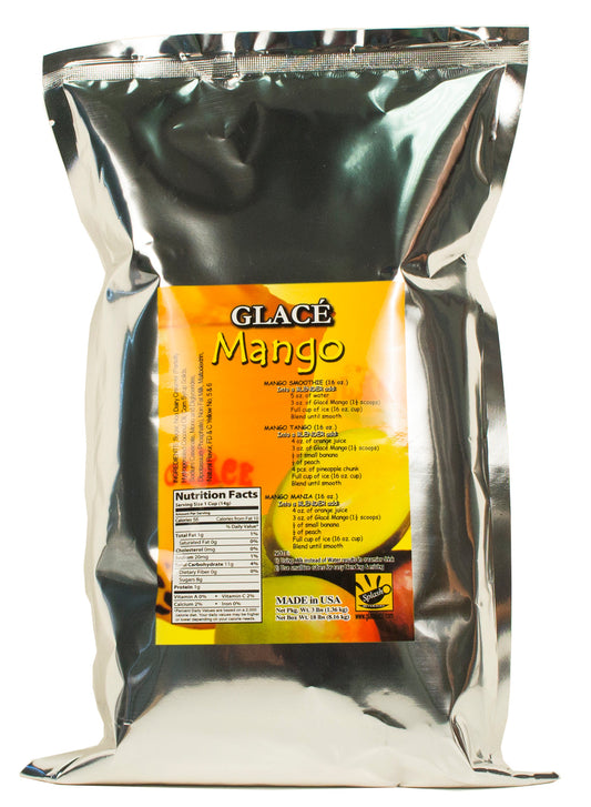 Mango 4 in 1 Mix for Bubble Tea, Smoothies, Lattes and Frappes, 3 lbs. Bag (Case 6 x 3 lbs. Bags)  - Multi-Use Powdered Beverage Mix - Ships Free Within Canada on Orders Above CAD $199