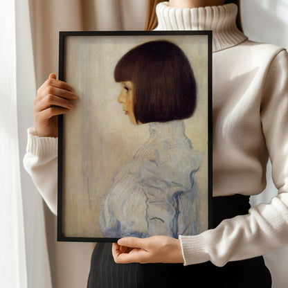 Gustav Klimt - Portrait of Helene Klimt | Famous Vintage Painting (available handframed or unframed)