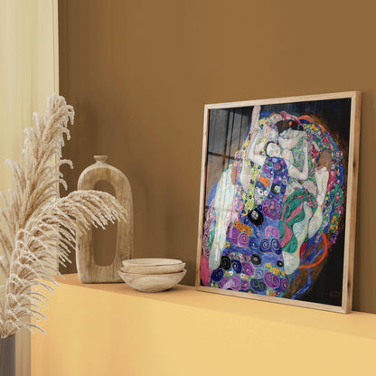 Gustav Klimt - La Vierge | Tableau vintage célèbre (disponible encadré à la main ou sans cadre) 1x1