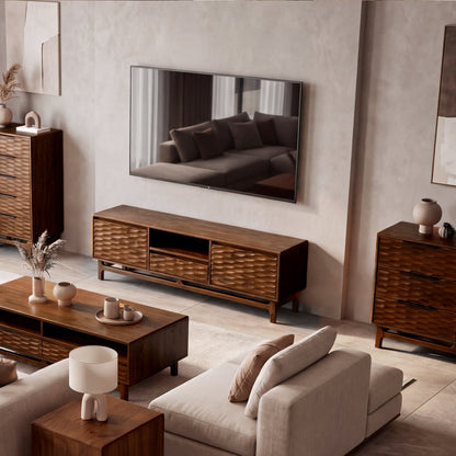 Elara Solid Wood Dresser with 6 Drawers