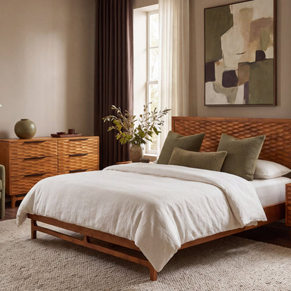 Elara Solid Wood Dresser with 6 Drawers
