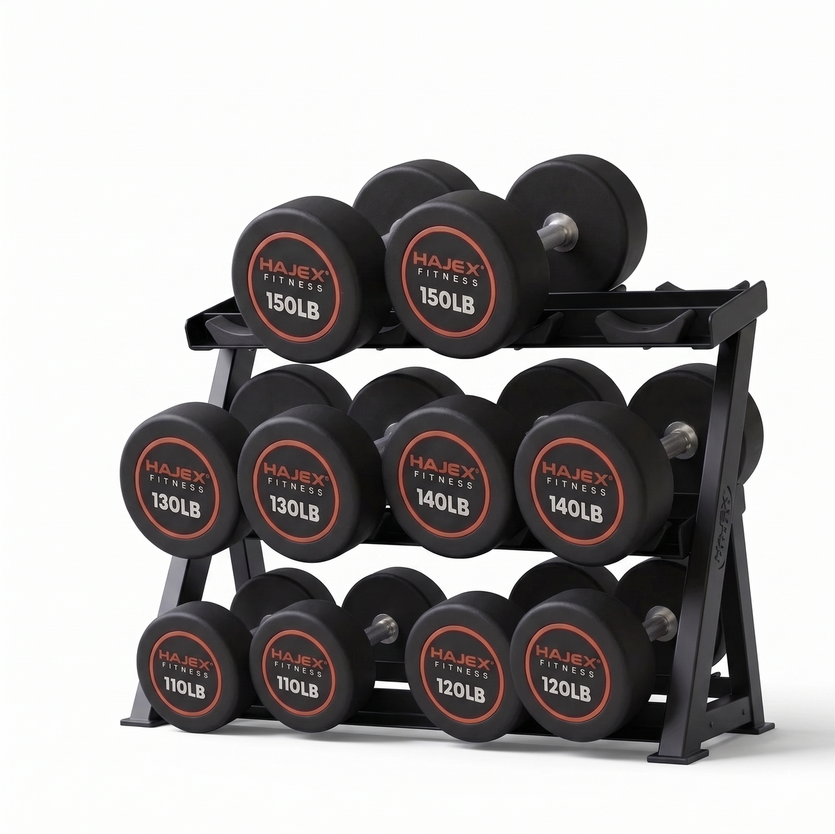 HAJEX Round Dumbbells 5 to 150 LB (Elite Series)