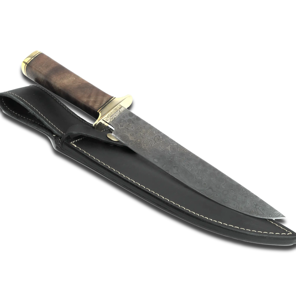 Ginza Steel Haruto-III Bowie Knife - 9" Blade with Leather Sheath