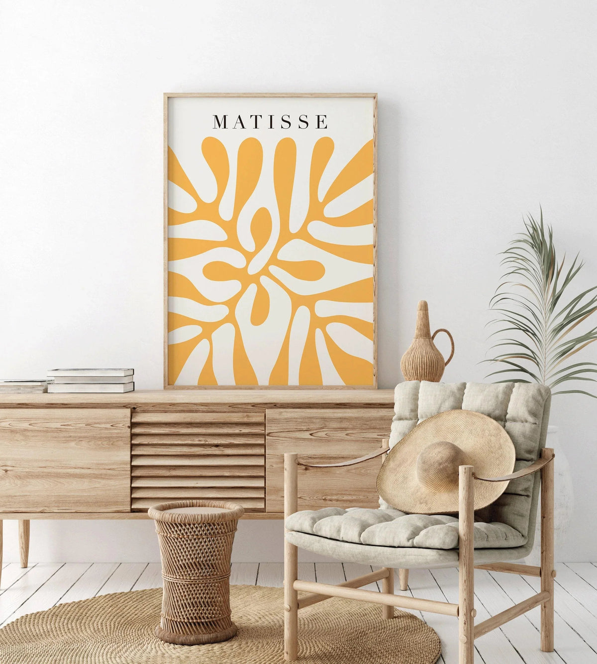 Henri Matisse - Papier Decoupes in Yellow | Famous Art (available handframed or unframed)
