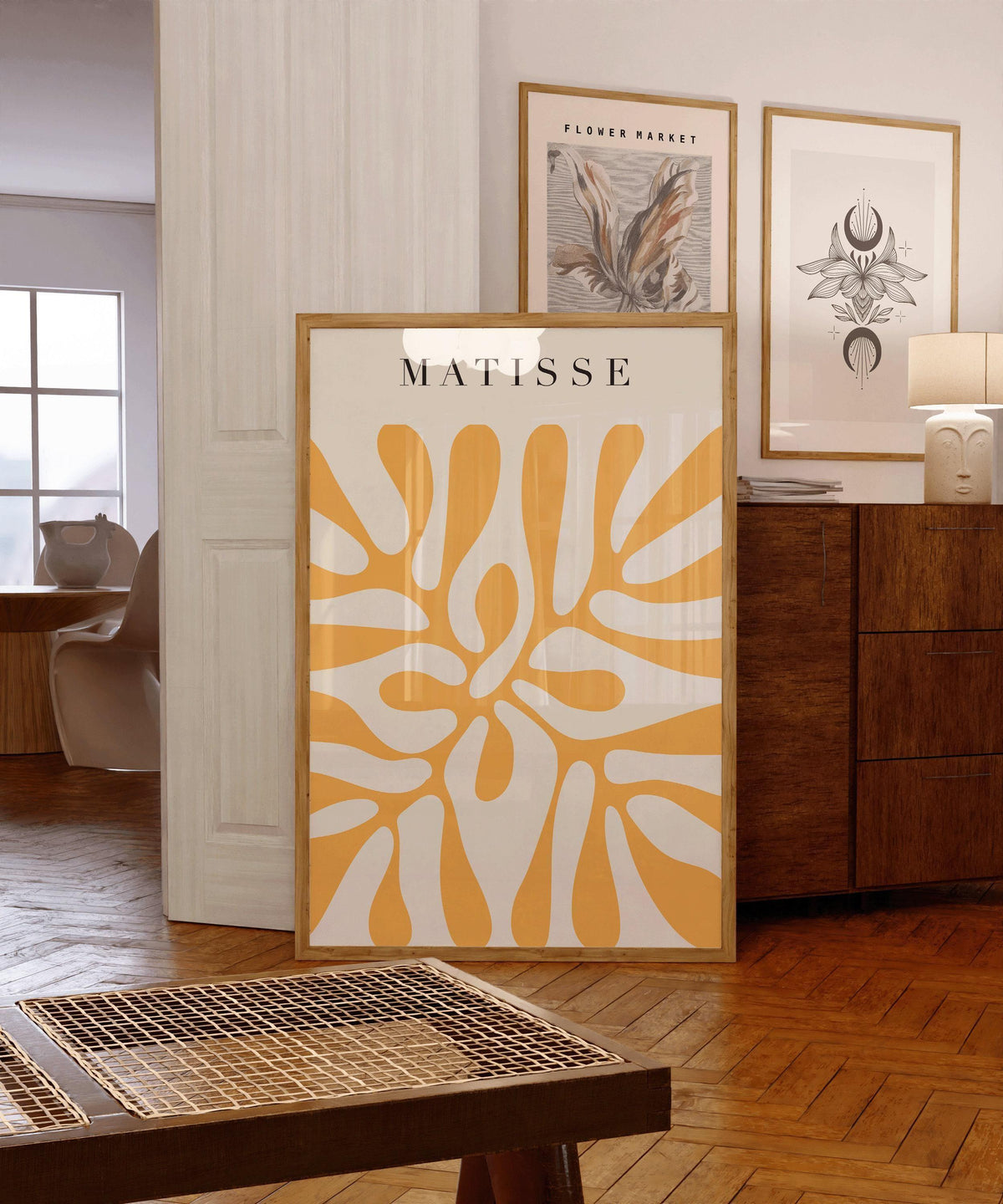 Henri Matisse - Papier Decoupes in Yellow | Famous Art (available handframed or unframed)