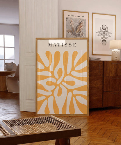 Henri Matisse - Papier Decoupes in Yellow | Famous Art (available handframed or unframed)