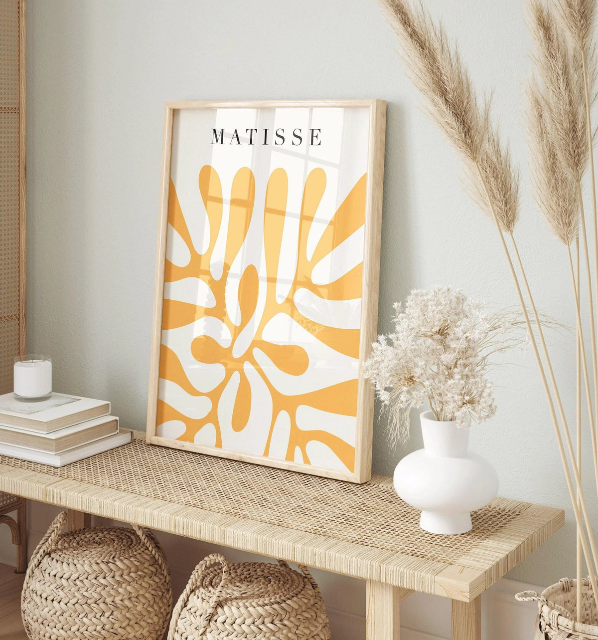 Henri Matisse - Papier Decoupes in Yellow | Famous Art (available handframed or unframed)