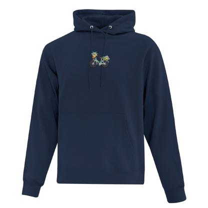 Hoodie Floral Bike brodé