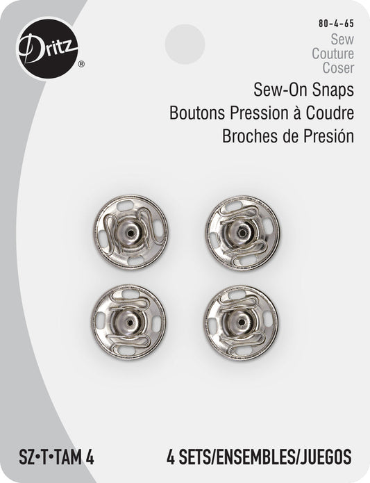 Snap Sew-On Size 4