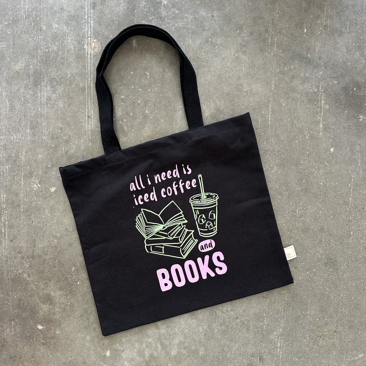 Sac fourre-tout Café glacé et livres