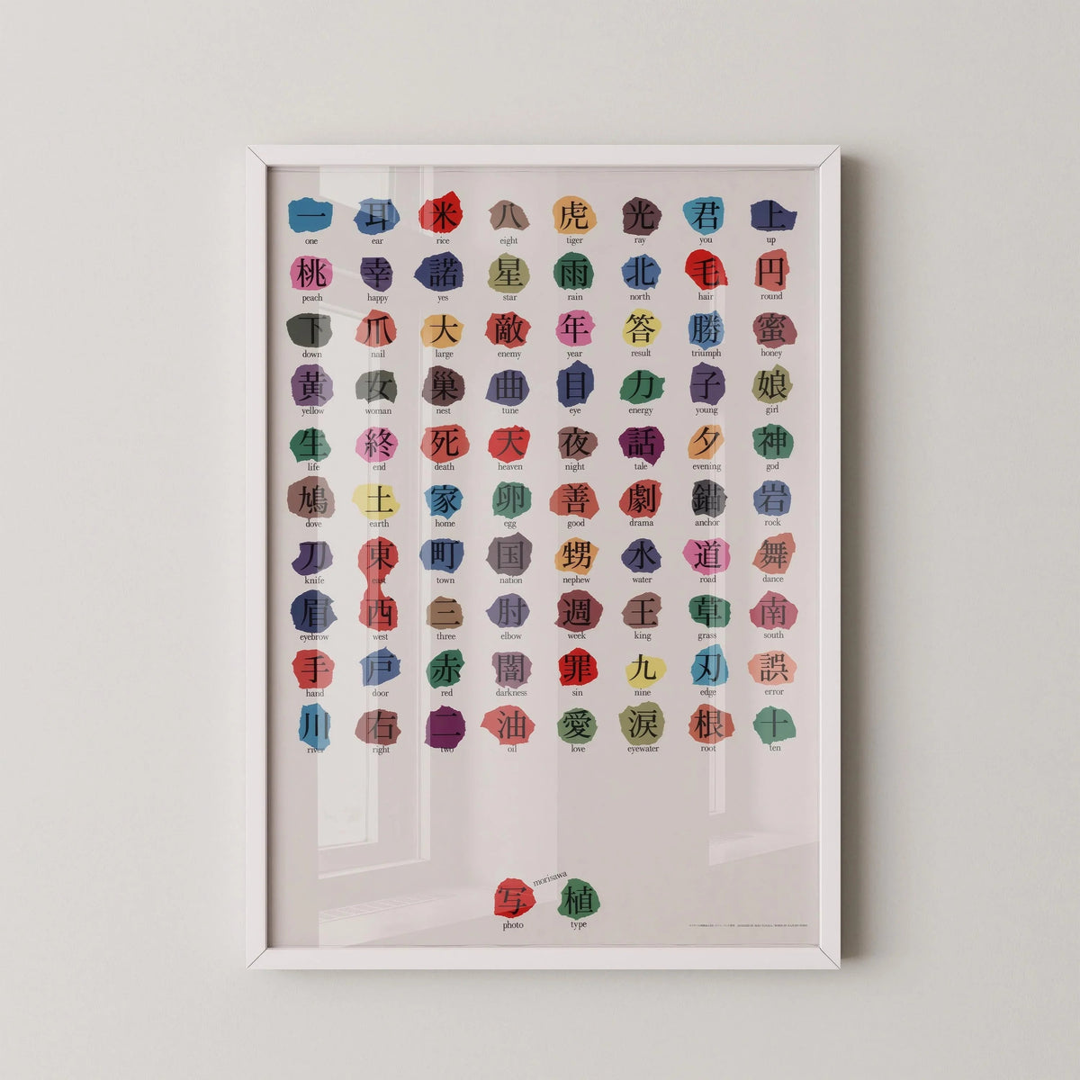 Ikko Tanaka - Morisawa Photosetting Giclee Print: Japanese Typography Art