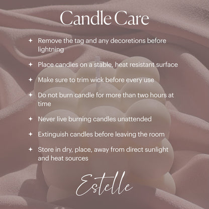 Big Swirl Soy Candle | Unscented Decorative Pillar