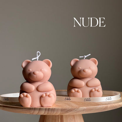 Big Teddy Soy Candle: Sculptural Home Decor, Custom Scent