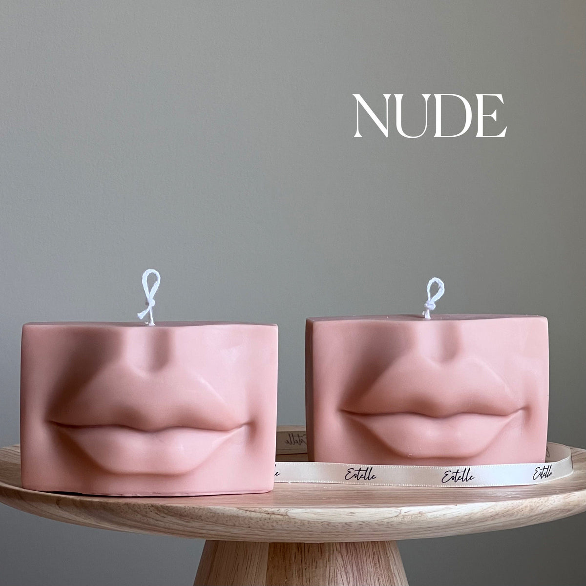 Bougie Lèvres en Cire de Soja | Décoration Maison Faite Main