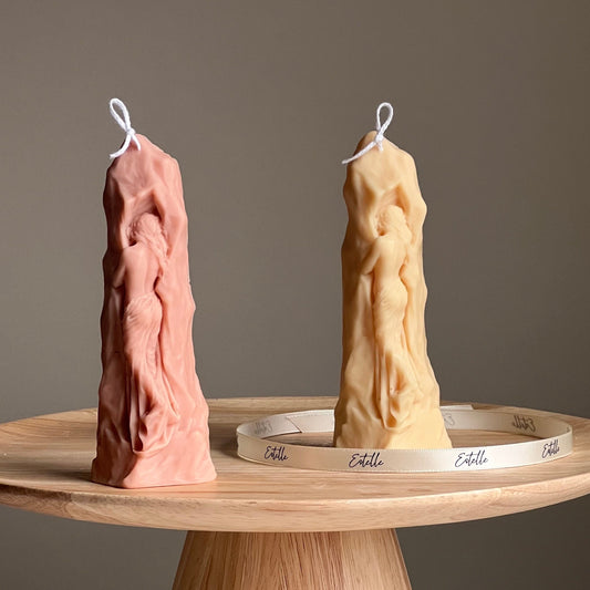 Bougie Torse | Femme en Pierre Cire de Soja