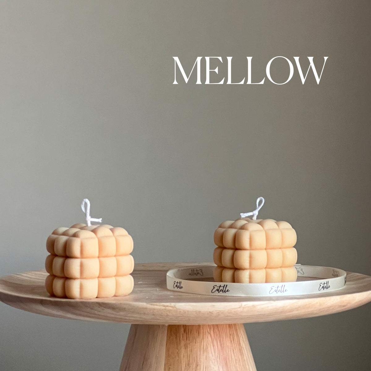 Cube Candle: Handmade Soy Pillar Candle, Home Decor