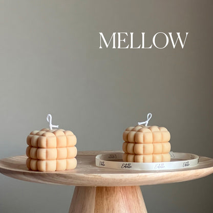 Cube Candle: Handmade Soy Pillar Candle, Home Decor