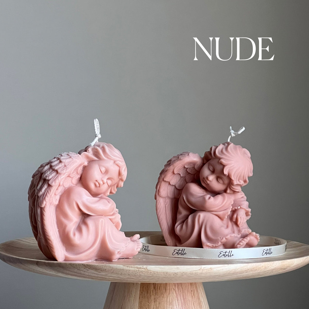Bougie en cire de soja Ange sculptural | Décoration d'intérieur