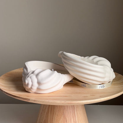 Conch Shell Soy Wax Candle | Jesmonite Vessel, Handmade