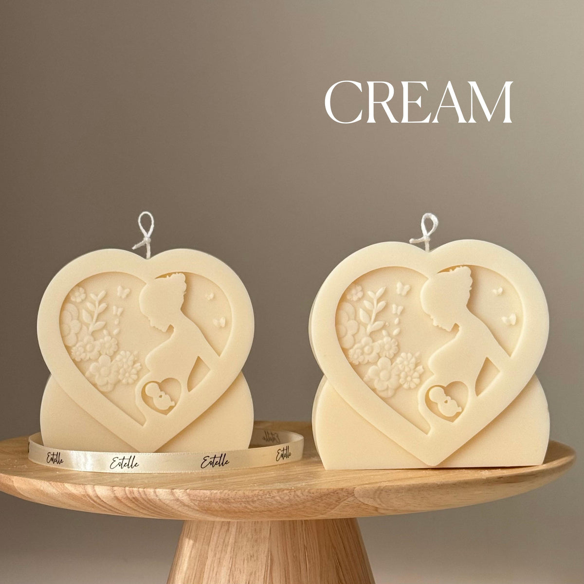Mother's Love Soy Candle: Hand-Poured Sculptural Art Gift