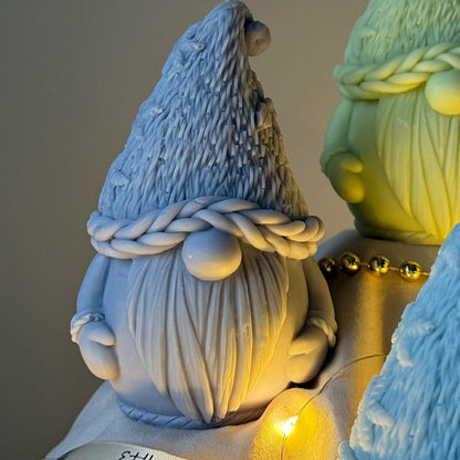 Christmas Gnome Candle: Hand-Poured Soy Wax Festive Decor