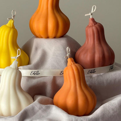 Pumpkin Scented Soy Wax Candle: Autumn Decor, Fall Gift