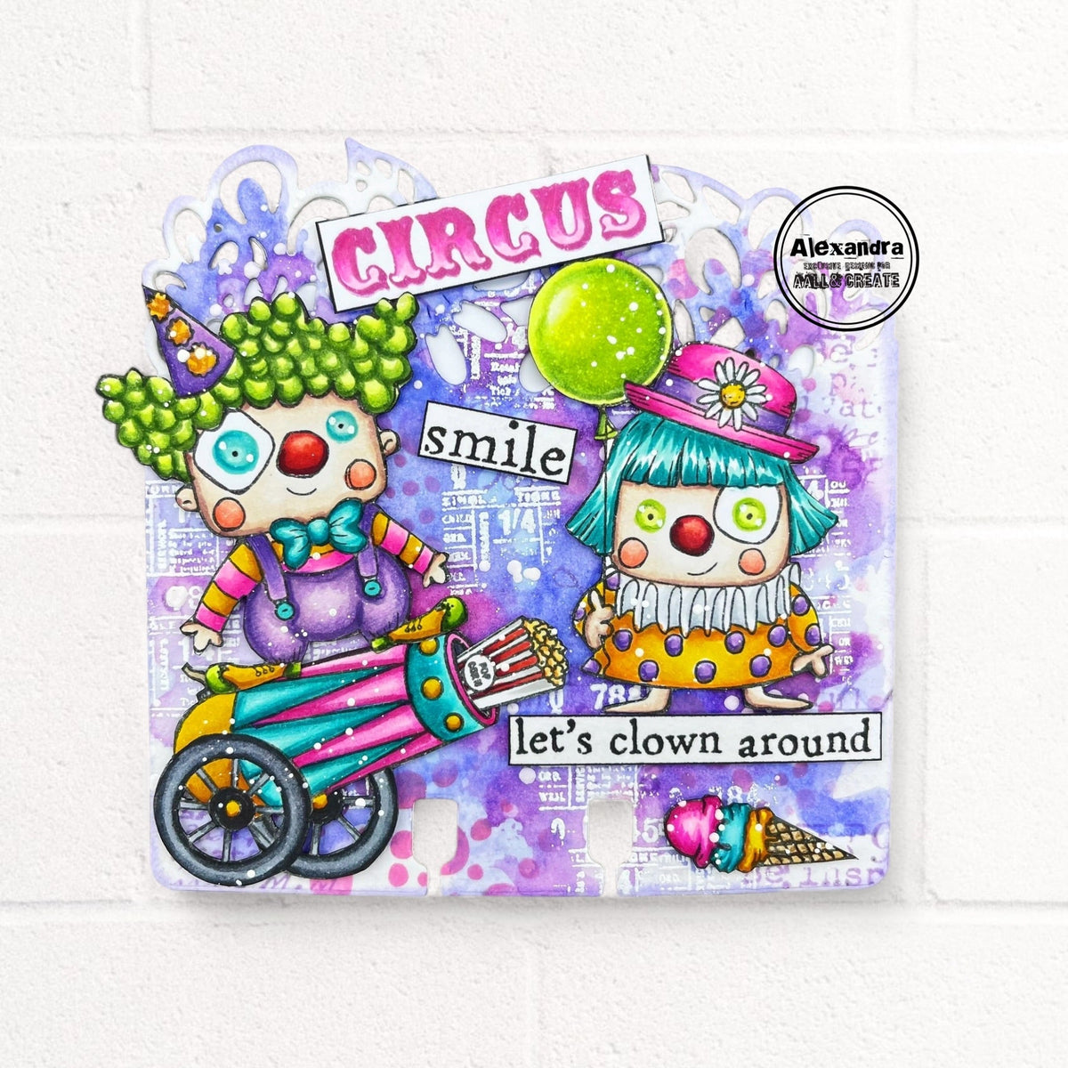AALL and Create - Set de tampons A7 - Clown Around
