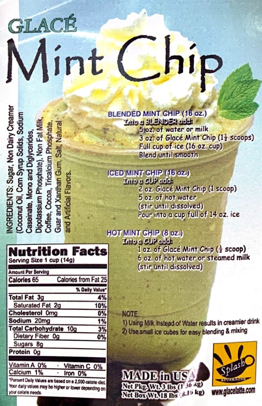 Préparation 4-en-1 pour thé aux perles, latte et frappé menthe et pépites de chocolat - Livraison gratuite au Canada pour les commandes de plus de 199 CAD