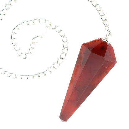 Carnelian Pendulum 6 Facet & Bead - 3 Pack